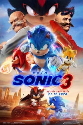 Poster phim Nhím Sonic 3